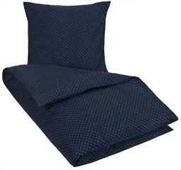 Sengesæt - 140x200 cm - Olga blå - Prikket sengetøj - Nordstrand Home - 100% Bomulds sengetøj